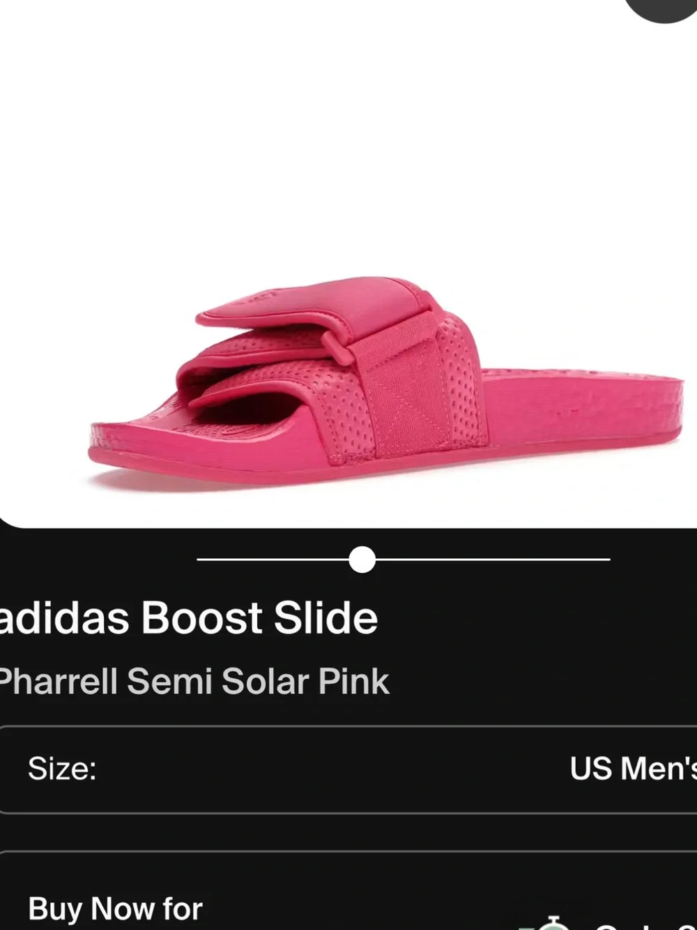 Adidas x Pharrell Boost PC Recovery Adjustable Comfy Semi Solar Pink Slide 10